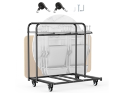 Carro de Transporte Plegable para 14 Sillas y 5 Mesas hasta 180 kg Tekmaquinas