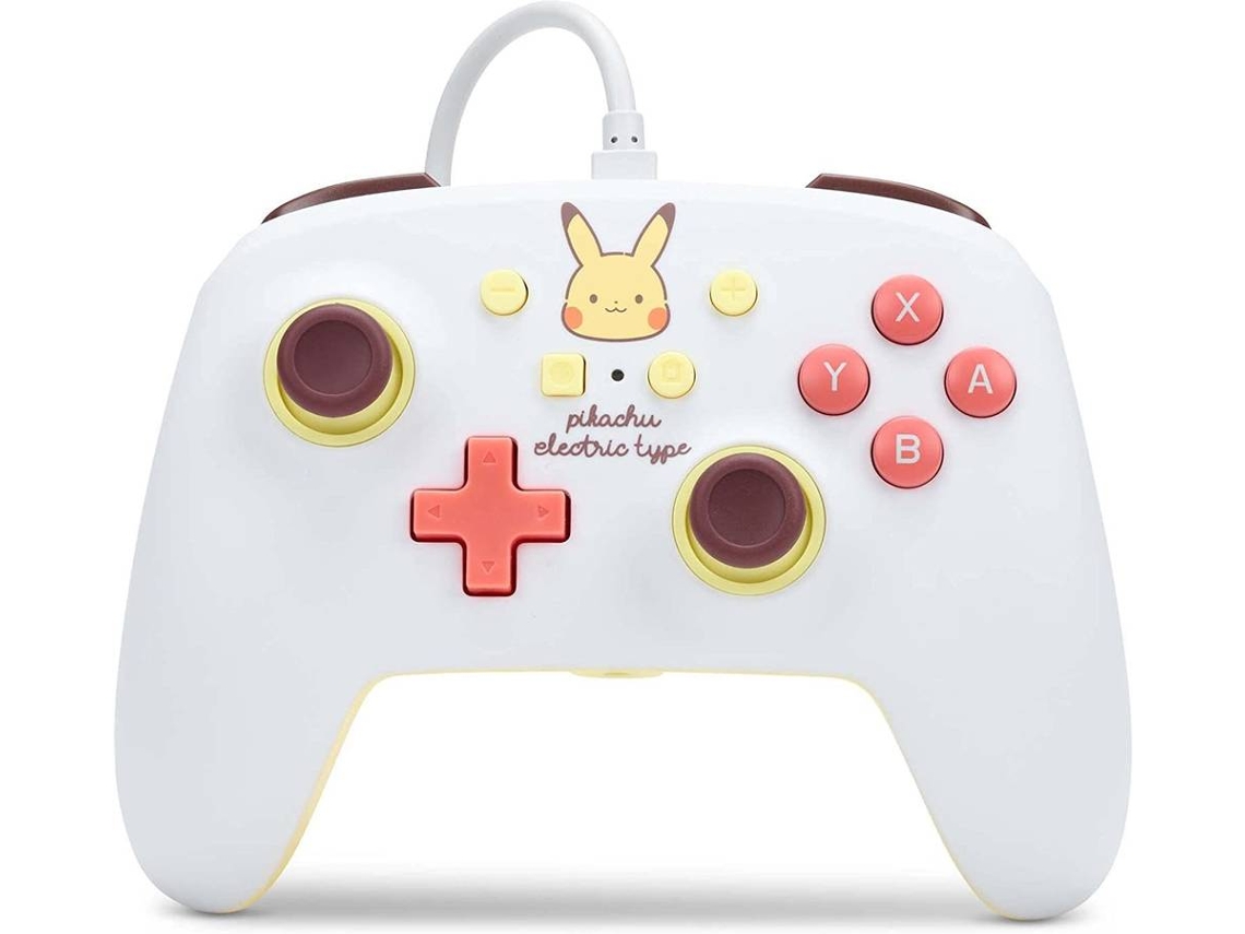 Mando Nintendo Switch POWER-A Pikachu Electric Blanco