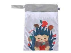 Bolsa De Pañales Impermeable Y Reutilizable Para Pañales, Trajes De Baño Y Viajes, Con Dos Compartimentos, Tpu, 30x40cm