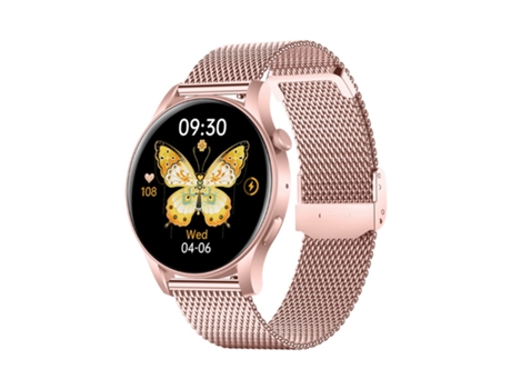 Smartwatch para Mujeres, Reloj de Fitness 1,43 Pantalla Táctil AMOLED, Responder/Hacer Llamadas con Monitor de Frecuencia Cardíaca, Presión Arteria...