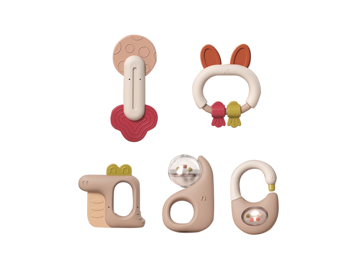 Conjunto De Chupetes Con Sonidos, De Plástico Blando, Juguetes Educativos Para Bebés De 0 A 1 Año.