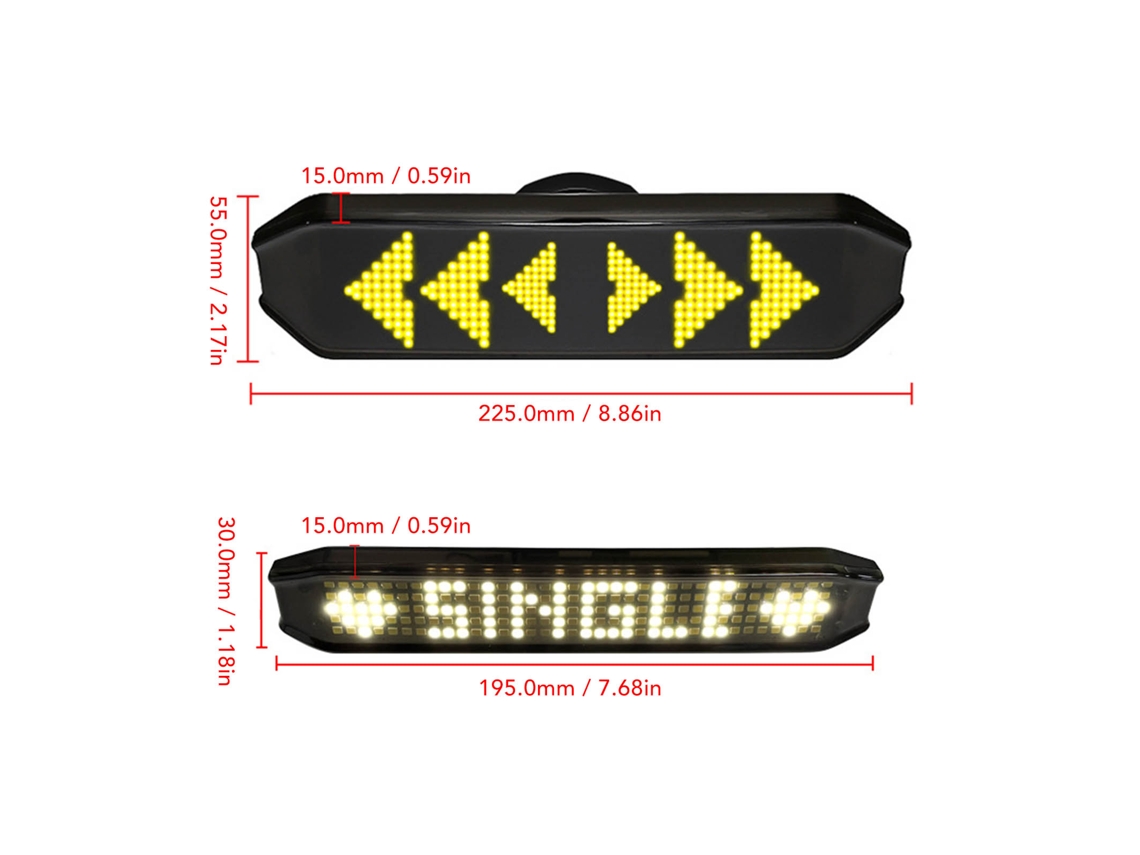 2026as-luces Traseras Para Bicicleta Con Señales De Giro Led Bluetooth Cargable Usb Luz Trasera Recargable