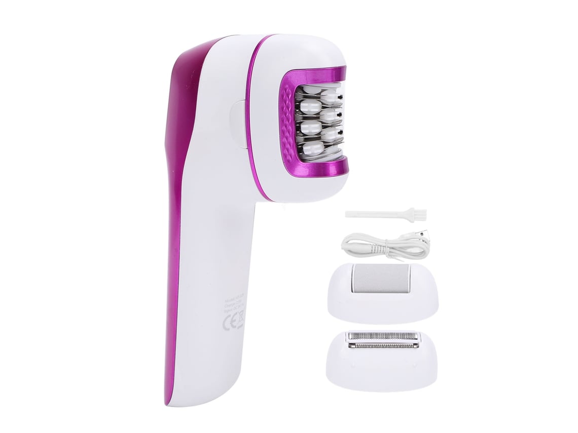 Depilador De Pelo Para Mujer 3 En 1 Con Cabeza Flotante Y 3 Cabezales Reemplazables, Lijadora Eléctrica Para Pies