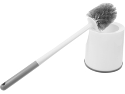 Juego De Cepillo Para Inodoro Blanco Con Soporte Resistente