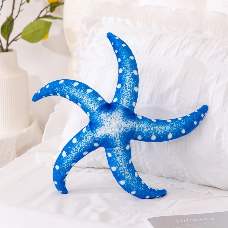 (azul 40cm) Peluche De Estrella De Mar Simulada De 40 Cm / Animal Marino