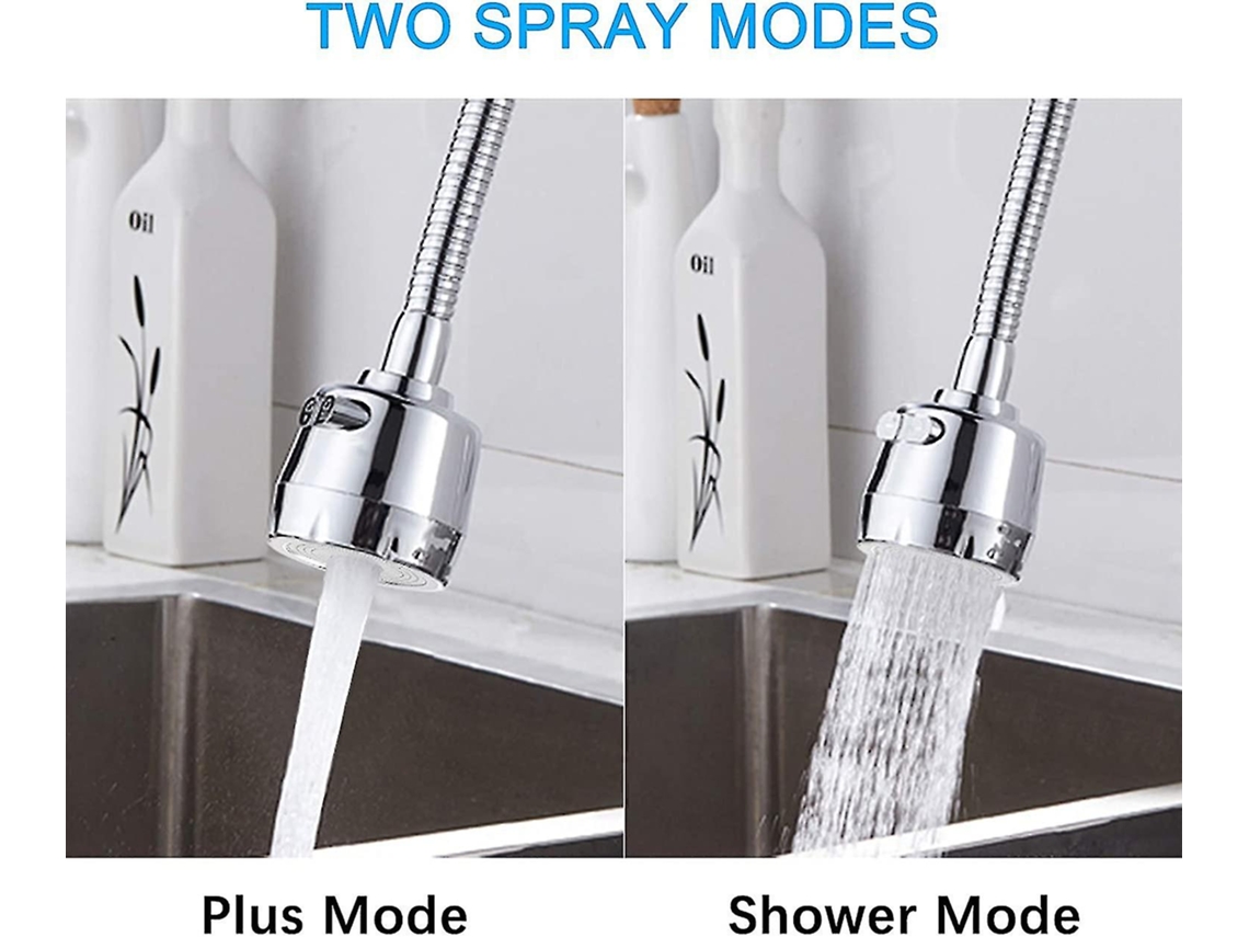 Grifo De Cocina Móvil Aerador Giratorio 360 Grados, Grifo Anti-splash Con Manguera Flexible Ahorro De Agua 2 Modos