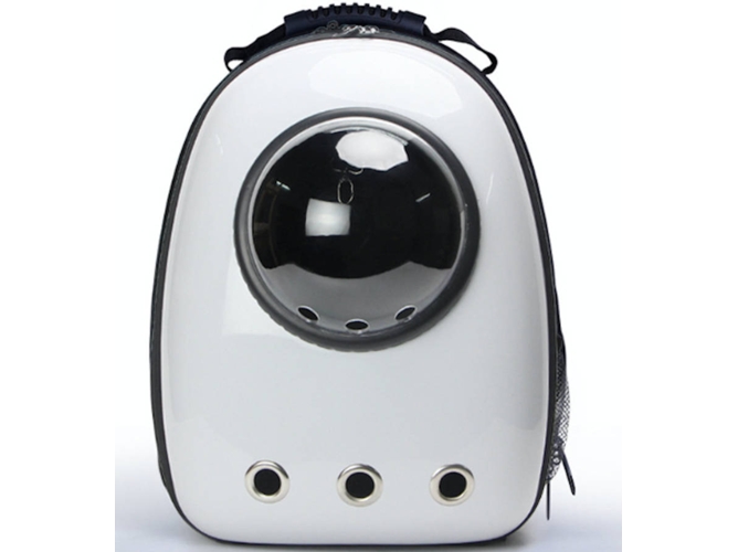 Transportín para Gatos LUBI Portátil (Blanco - 12.6x11.5x16.5cm - Hasta: 7 Kg - S - Porte Pequeño)