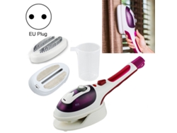 (color: Morado) Plancha Multifuncional Para El Hogar Con Suela De Cerámica, Cepillo De Tela Suave Y Taza Medidora (estándar Europeo)