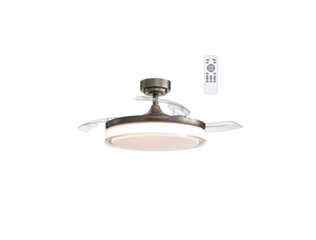 Ventilador Aneto Dc Led 1060Mm 36W 3Cct 7500Lm Dim Piel CRISTALRECORD