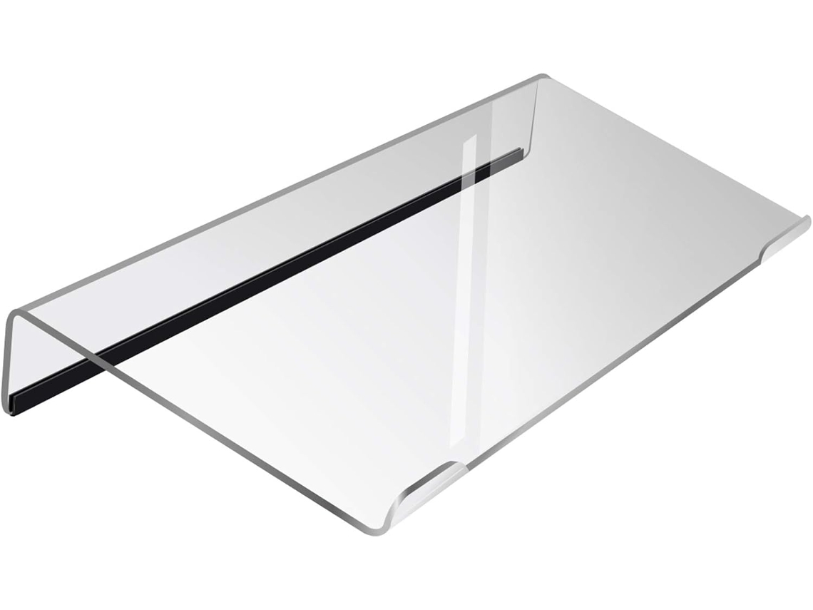 Soporte Acrílico Para Teclado Con Correa De Goma, Elevador Ergonómico Para Escribir.