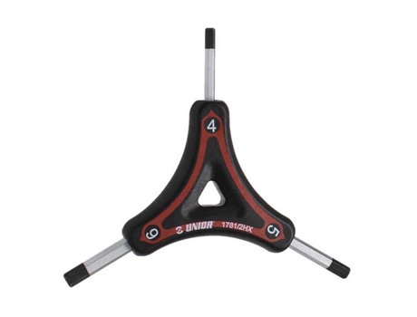 Chave Hexagonal Triple Prateado 2/2.5/3Unior