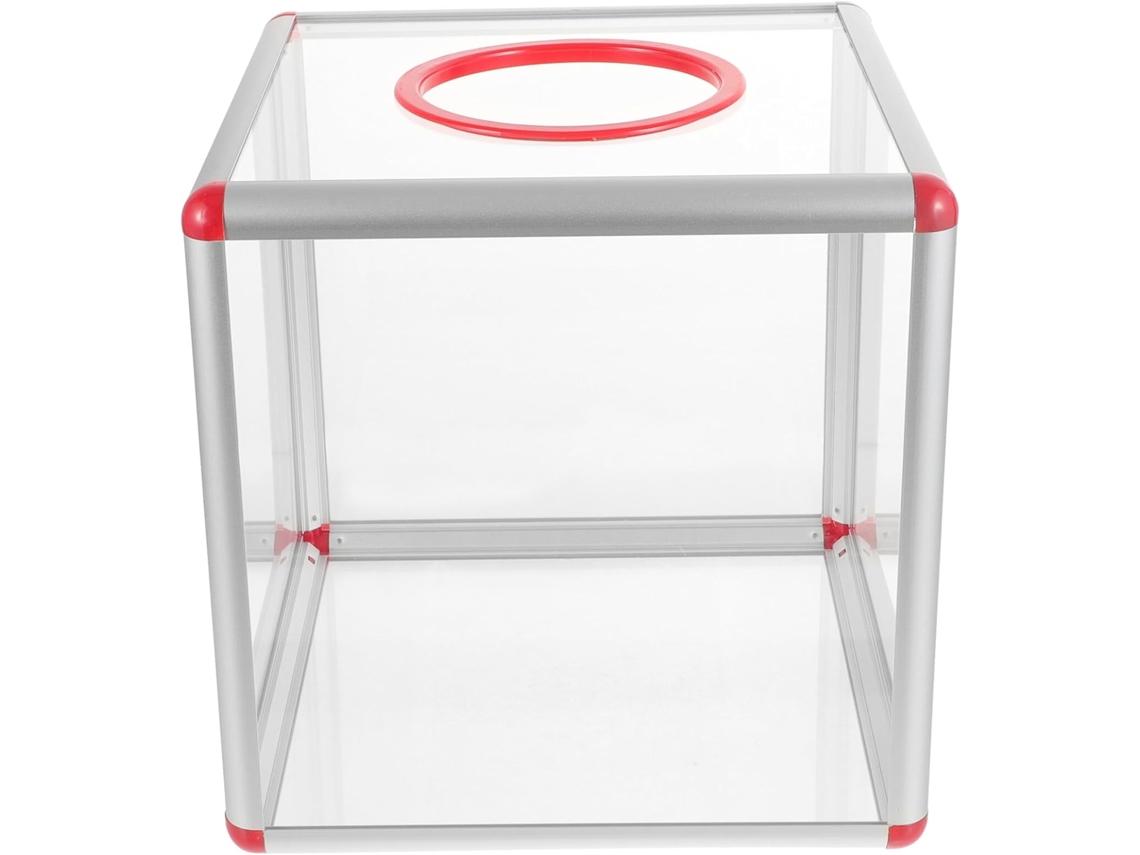 Caja De Acrílico Transparente Para Sorteos, Donaciones Y Juegos De Fiesta - Caja De Votación Multifuncional Transparente