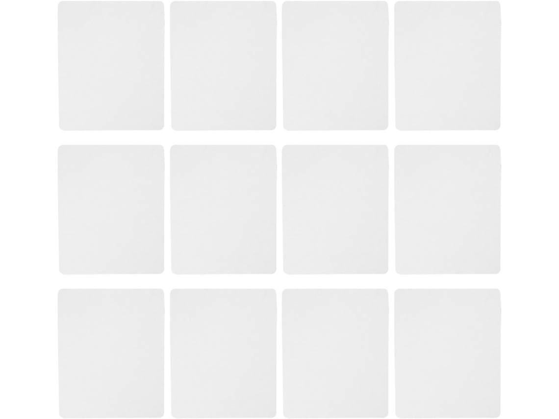 Juego De 12 Alfombrillas Blancas Para Ratón Para Impresión Por Sublimación, De Goma Resistente Al Desgaste Y Portátiles.