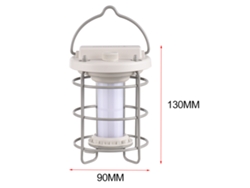 Linterna LED recargable USB vintage para camping