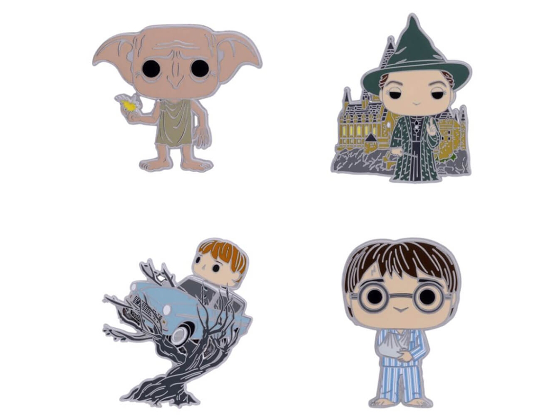 Figura Funko HARRY POTTER Cámara Secreta Pin 4-Pack