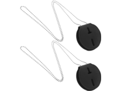 Portatarjetas De Identificación Profesional De 2 Piezas Con Clip Metálico Y Cadena