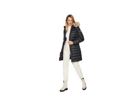 Chaqueta de Mujer TOMMY JEANS Essential Poliéster Negro (L)