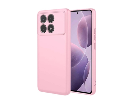 Funda Compativel para Xiaomi Xiaomi Poco F6 Pro PHONECARE Silicona Líquida Rosa