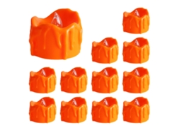 Velas de té naranja (efectos parpadeantes para decoración de fiestas)