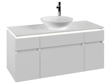 Mueble de lavabo Villeroy &amp Boch Legato B578 1200x550x500mmLavabo céntrico iluminación LED