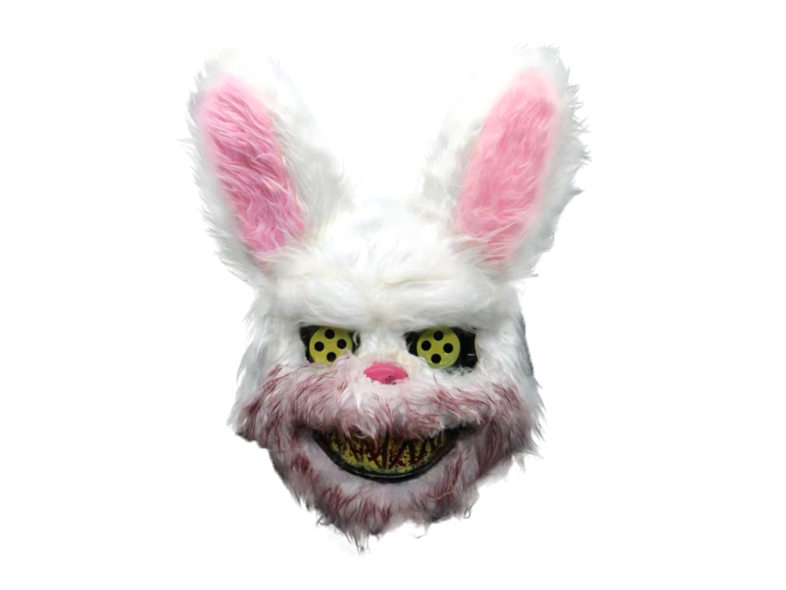 Máscara De Conejo Sangrienta Para Halloween Fiesta Terrorífica Disfraz Carnaval
