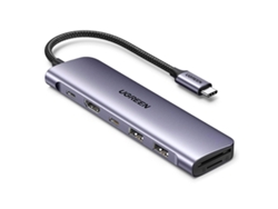 Hub UGREEN Cm195 USB-C para HDMI 2X USB-A 3.0 SD/TF PD