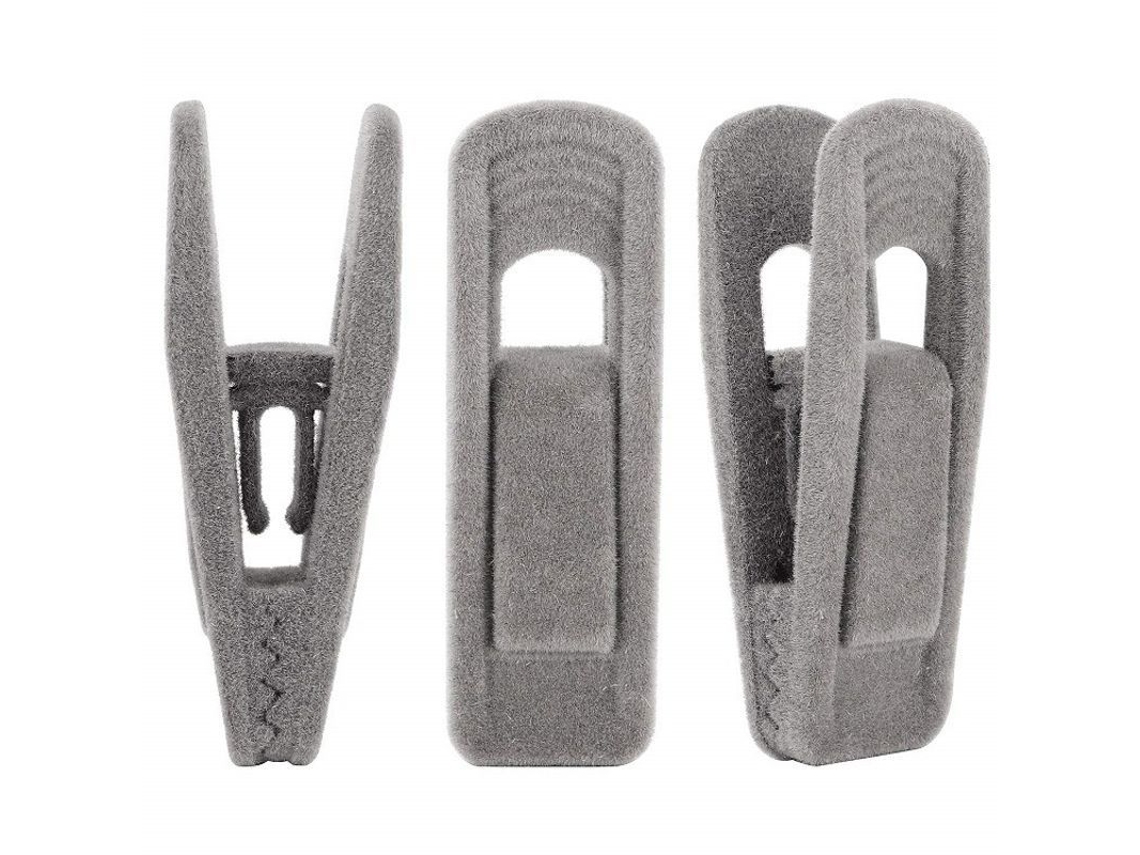 Pinzas Para Tela Flocada, Paquete De 20 Unidades, Material Duradero E Irrompible, Aptas Para La Mayoría De Perchas De Terciopelo.