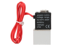 Válvula Solenoide De Acción Directa Para Agua Aire Aceite Cuerpo De Aleación De Aluminio 220vac (g1/8in) Ip65