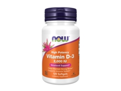 Complemento Alimentar NOW Vitamina D - 3 2000 Ui Alta Potencia 120