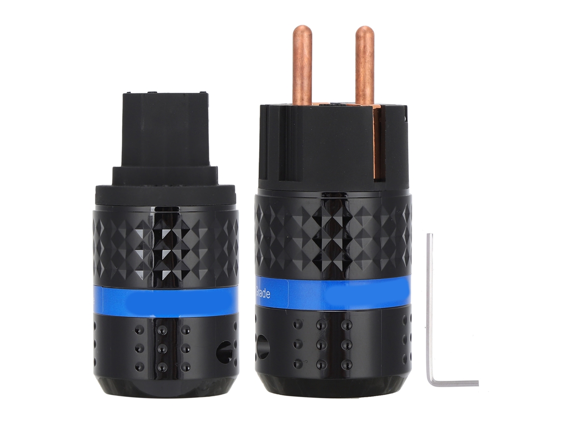 Conector De Alimentación De Ca Iec Profesional De Cobre Puro Con Cable Para Dispositivos De Audio Y Vídeo.