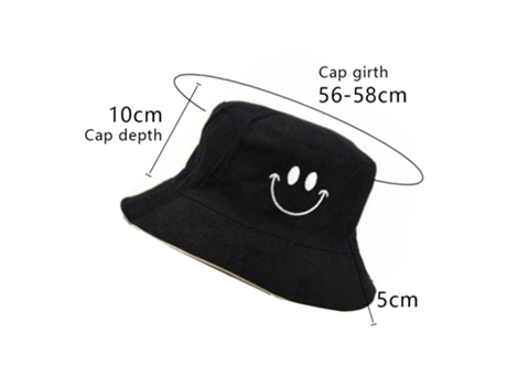 Sombrero De Pescador Para El Sol - Pequeño Pescador Sonriente Casual - Tarjeta Negra Sombrero Para El Sol De Pescador - Pequeño Pescador Sonriente ...