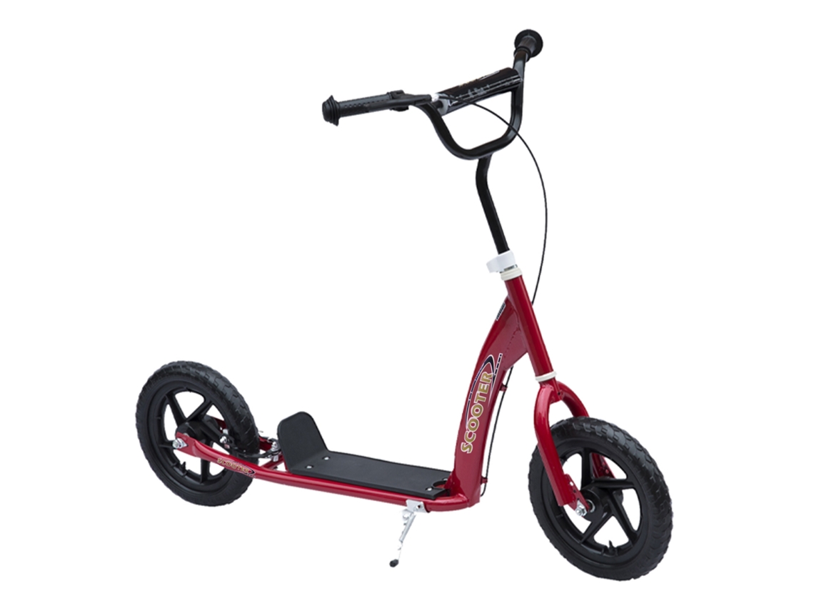 Patinete Infantil 12" Freno Trasero Acero Rojo 5-12 Años