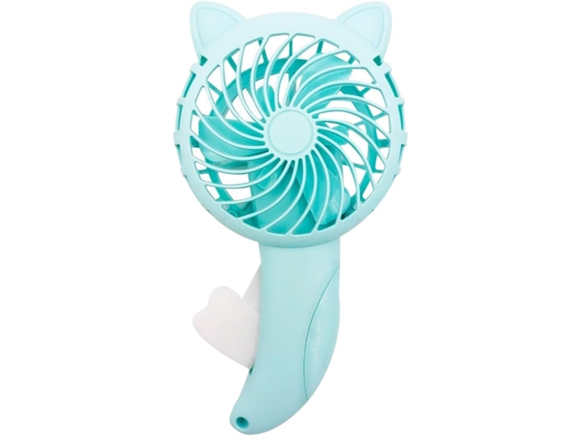 Ventilador De Escritorio Usb Mini Ventilador Portátil Presión Manual Sin Pilas Diseño Dibujos Animados