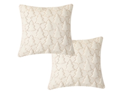 2 Fundas Decorativas De Cojín Navideñas De Felpa De 40x40 Cm Para La Decoración De La Sala De Estar Y El Dormitorio.