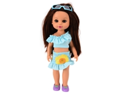 Muñeca De Moda De Silicona Lavable De 35,5 Cm Con Gafas Y Conjuntos Para Niñas.