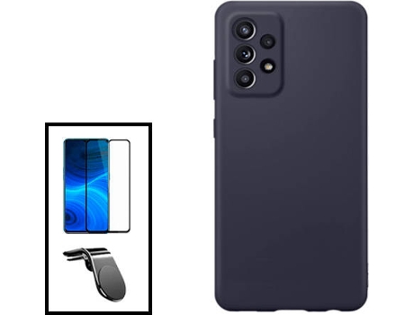 Kit Carcasa + Protector de Pantalla + Soporte Samsung Galaxy A33 5G GIFT4ME Negro
