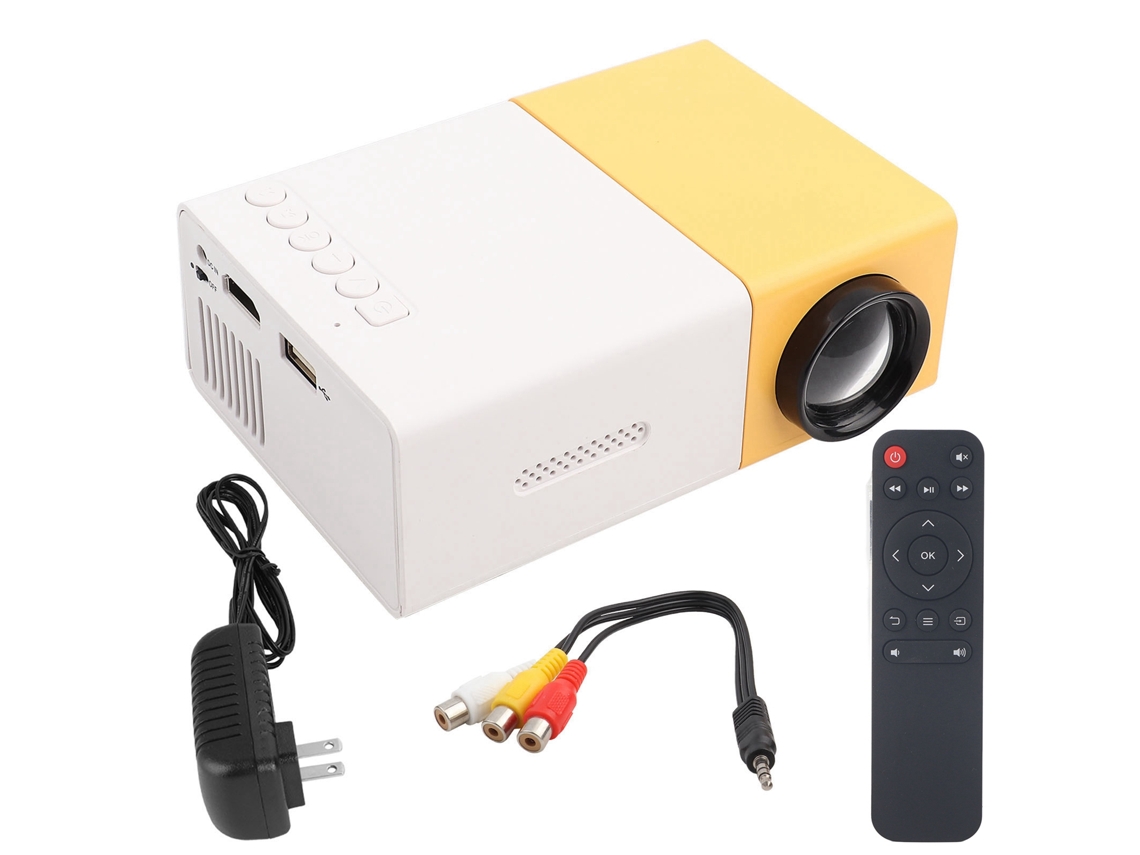 Projetor Led Portátil Teatro Em Casa 1080p Hd 1500lm Interface Multimídia Vga Usb