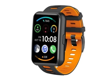 Correa Pioneer para Huawei Watch Fit 2 Negro y Naranja