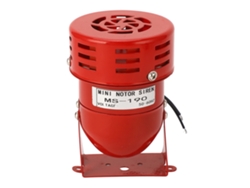 2026velora-campana De Alarma Industrial De Motor Rojo Acero Mini Claxon Sirena Buzzer Sonido Para Coches Ac110v