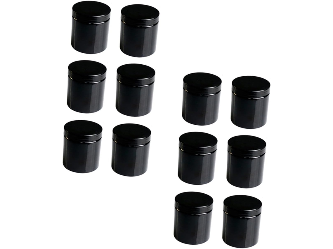 Juego De 12 Tarros Grandes, A Prueba De Fugas Y Recargables Para Cremas, Ideales Para Guardar Maquillaje Y Para Viajar.