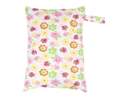 Bolso Cambiador Para Bebé Impermeable, Portátil Y Resistente Con Cremallera, Diseño Floral Y Gran Capacidad.