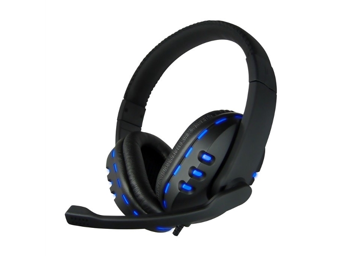 Auriculares con Micrófono COOLBOX Azullight G2 Negro y Azul