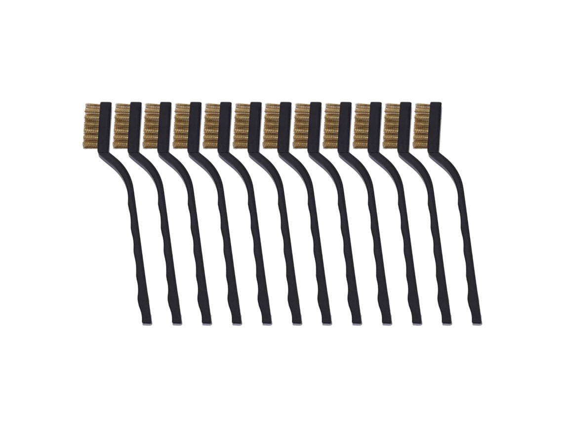 Cepillo de cobre para limpiar boquillas de extrusora, accesorios de impresora 3D, 12 piezas