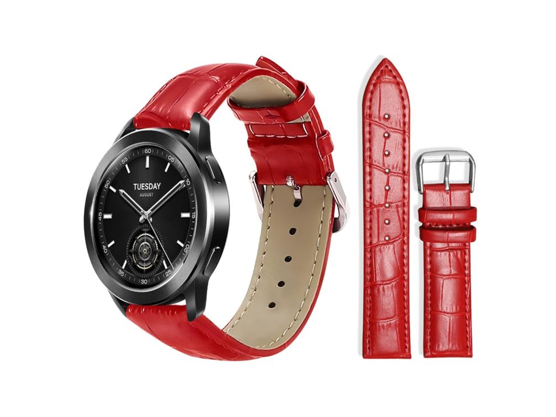 Correa para Xiaomi Watch S3 / 2 Pro / S2 / S1 - Piel - Hebilla - Textura de bambú