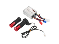 2026-controlador De Escobillas 48v 500w Y Mango De Aceleración De Cristal Rojo Para Bicicletas Eléctricas Triciclos Motocicletas
