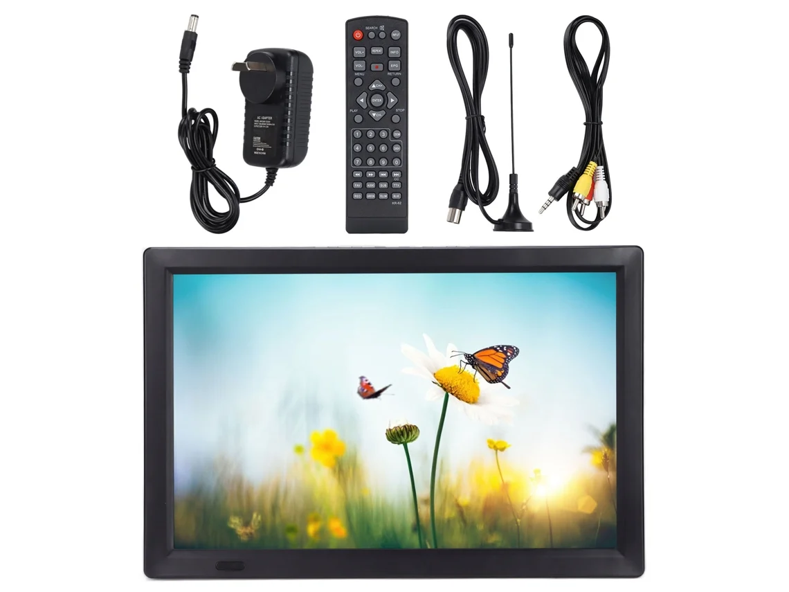 Televisor digital portátil de 14 pulgadas con alta sensibilidad