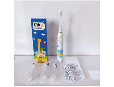 Cepillo de dientes eléctrico Cepillo de dientes rotatorio para niños HHZ Niños Ultrasonic4 Cabezales de cepillo