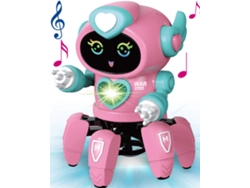 Brinquedos Robóticos para Meninos Meninas Brinquedos Robóticos Andando e Dançando com Luzes Piscantes e Música Rosa GERTIZ