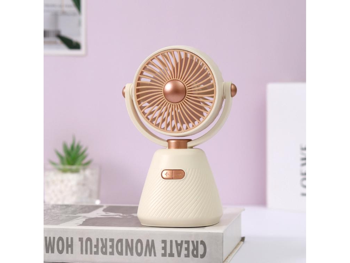 Ventilador de escritorio mini CSYY con 100 velocidades y recargable por USB.