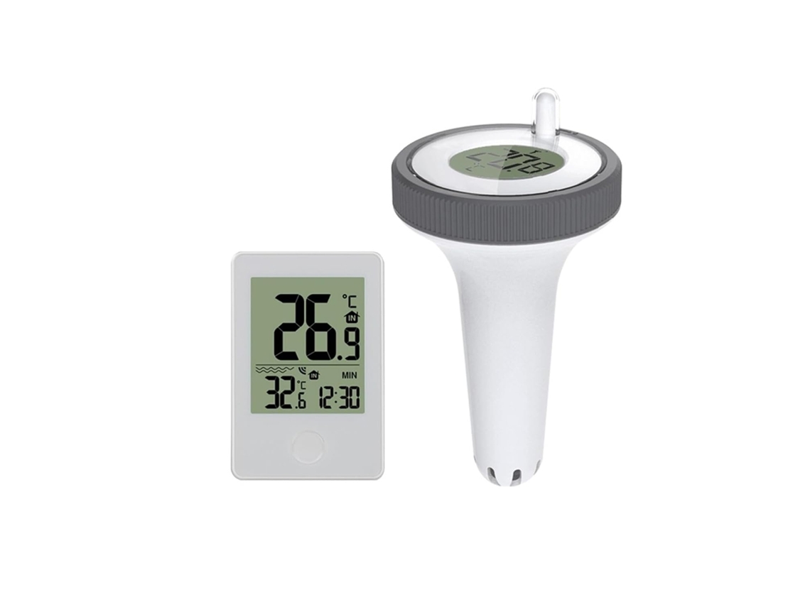 Termómetro À Eau De Piscine Flottant Sans Fil, Monitor De Temperatura Lcd Numérique L'eau Bain, Le